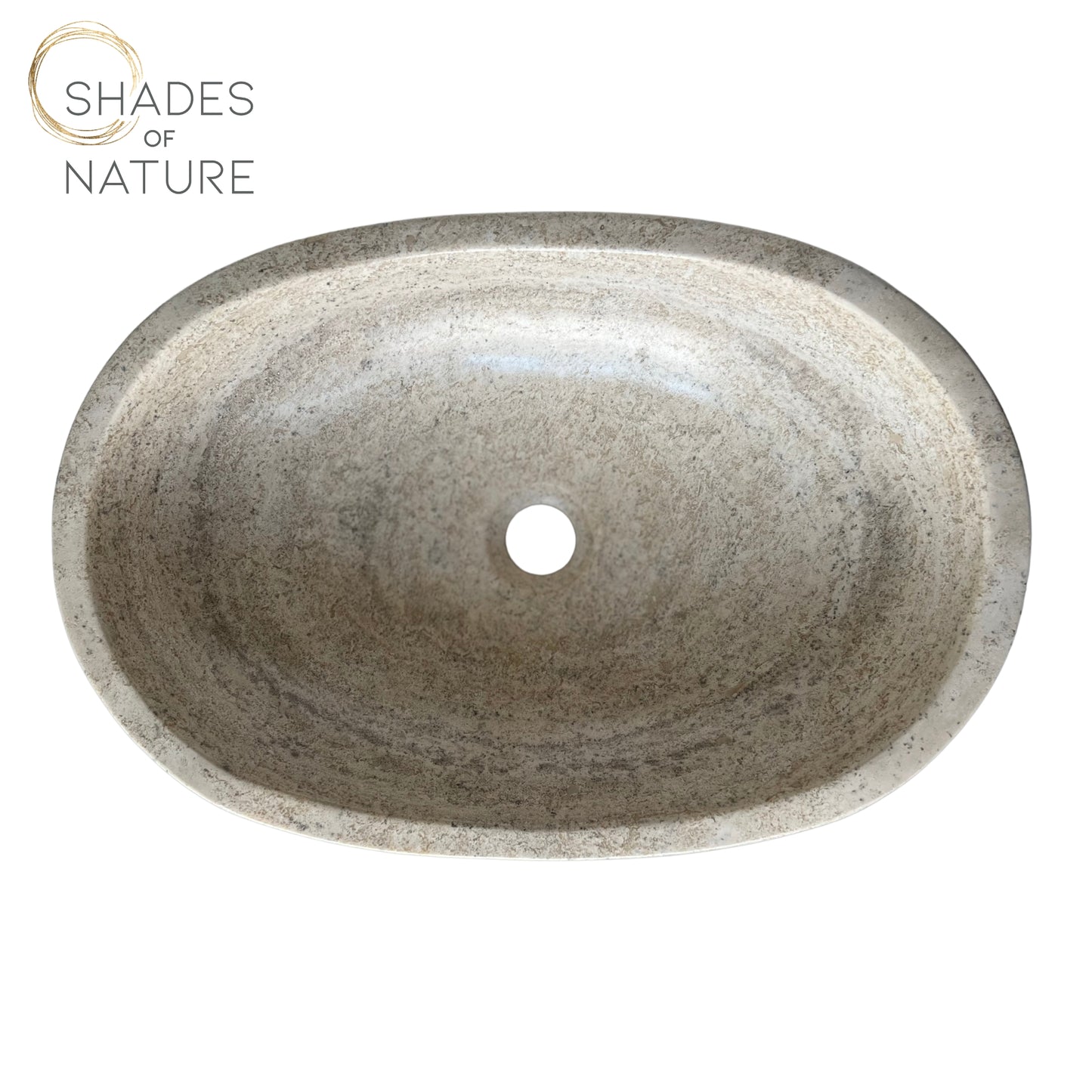 OVAL POLISHED NATURAL STONE VESSEL SINK
