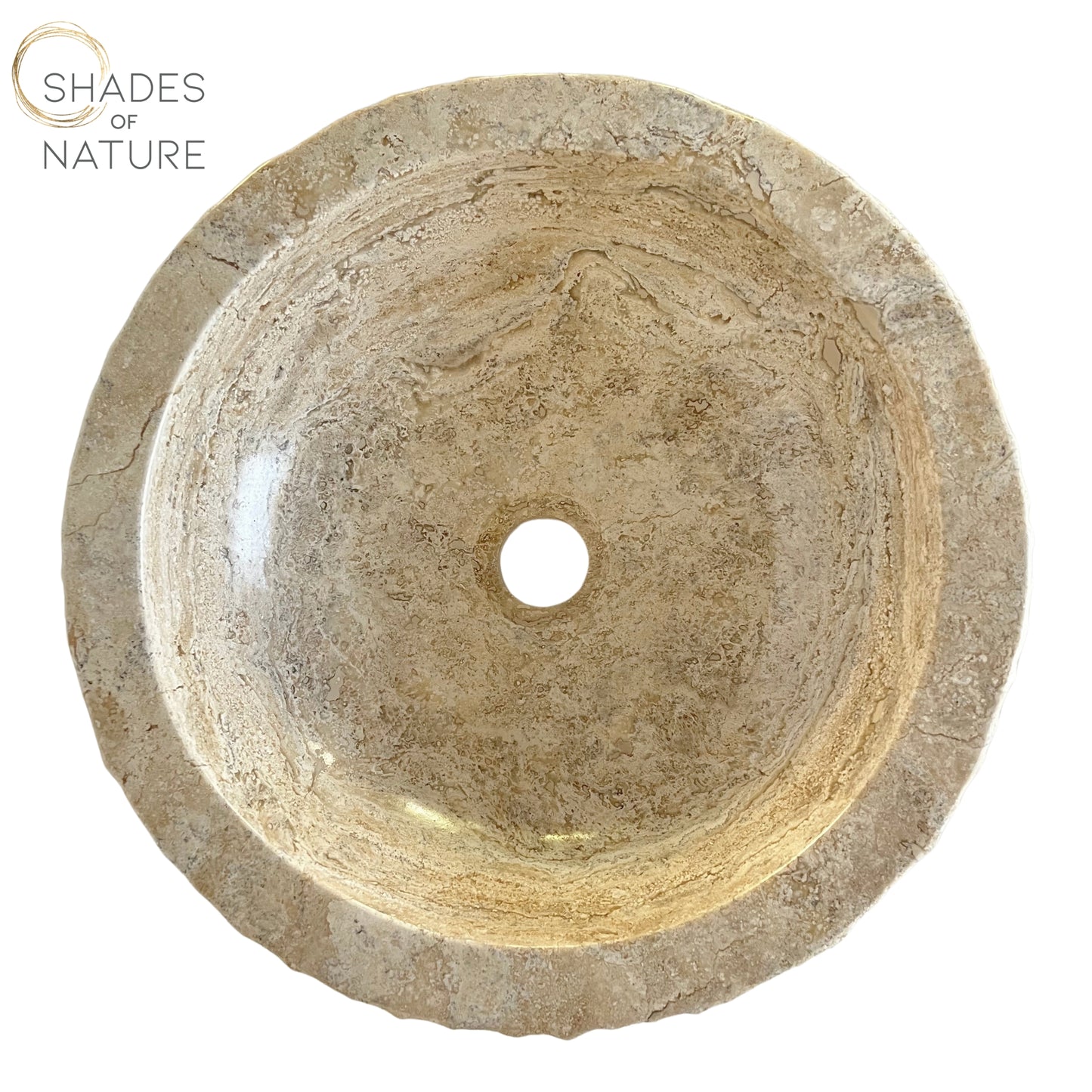 Natural Stone Vessel Sink, Travertine & Marble Bathroom Sink,Round Bathroom Sink.
