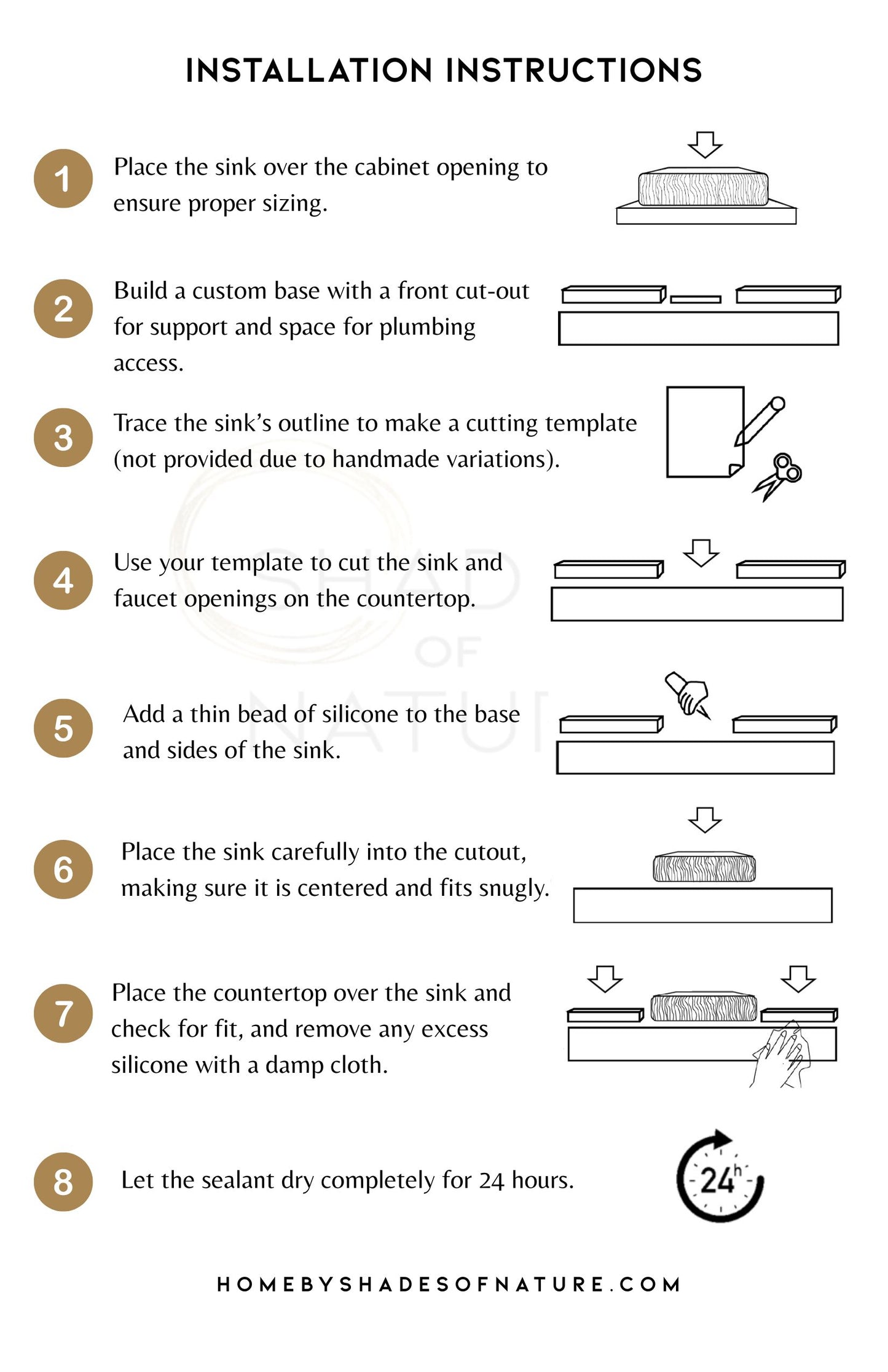 RECTANGLE NATURAL STONE BATHROOM SINK