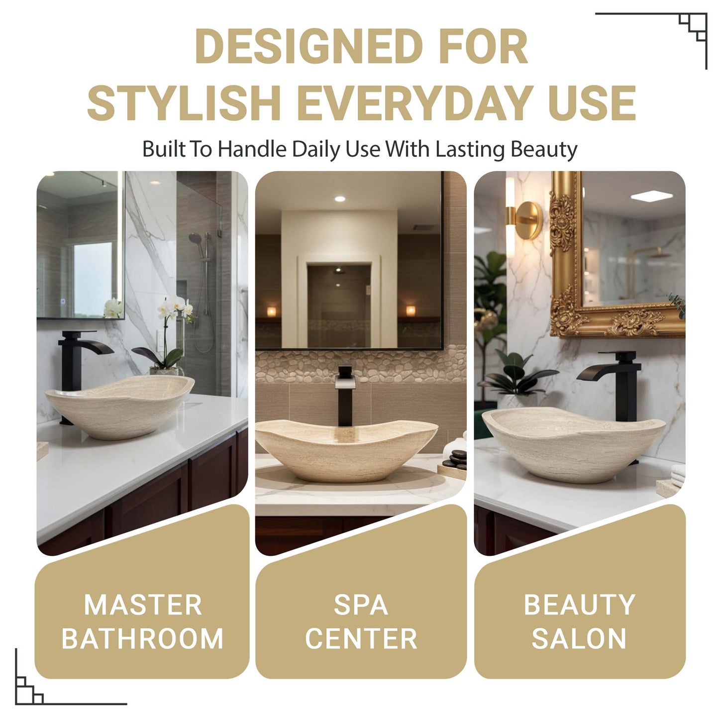 OVAL POLISHED NATURAL STONE VESSEL SINK