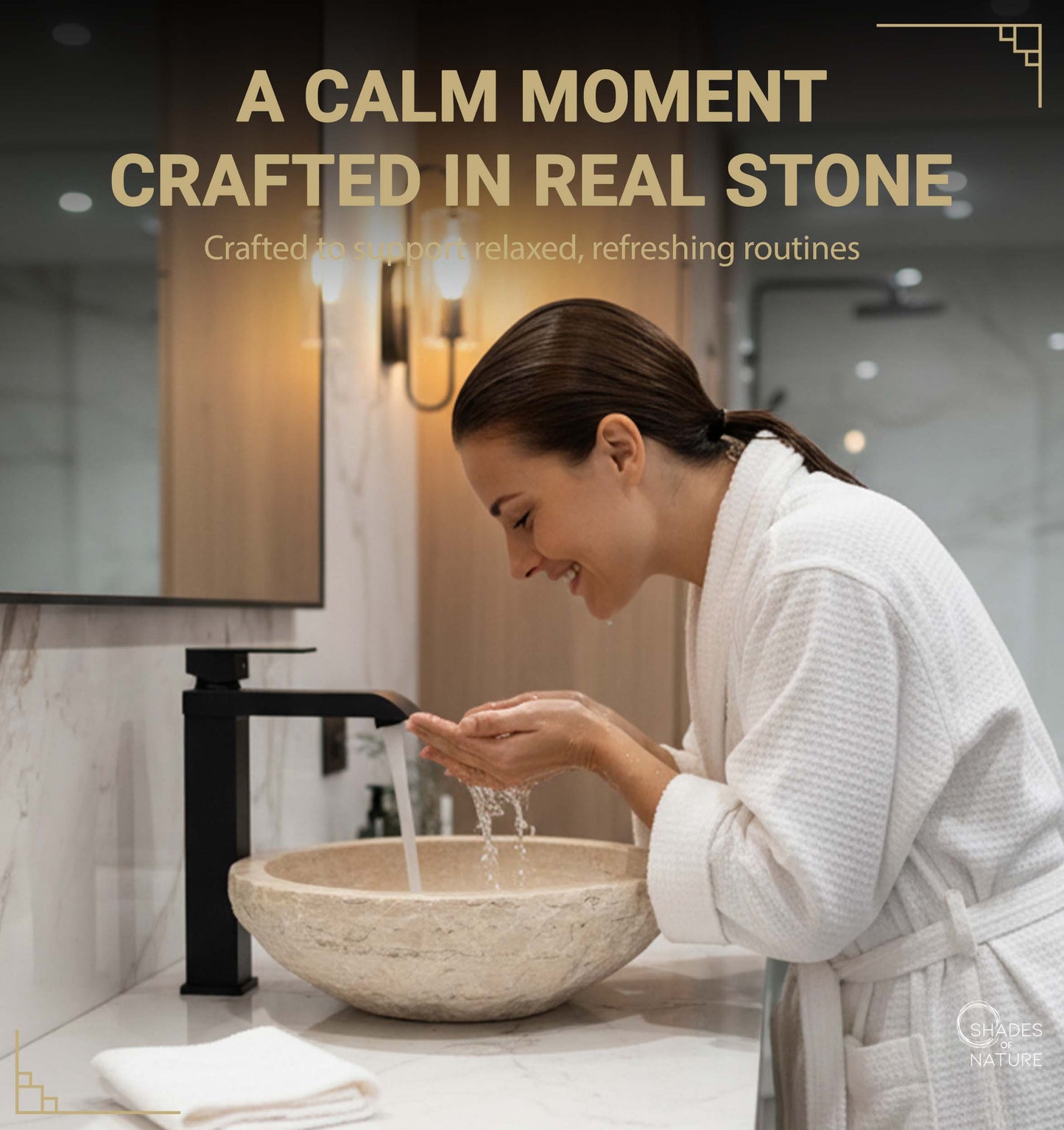 BOWL NATURAL STONE VESSEL SINK