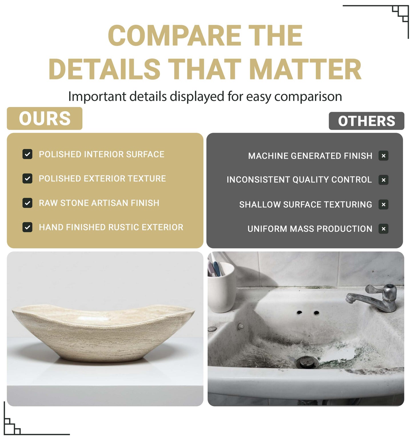 ROUND NATURAL STONE VESSEL SINK