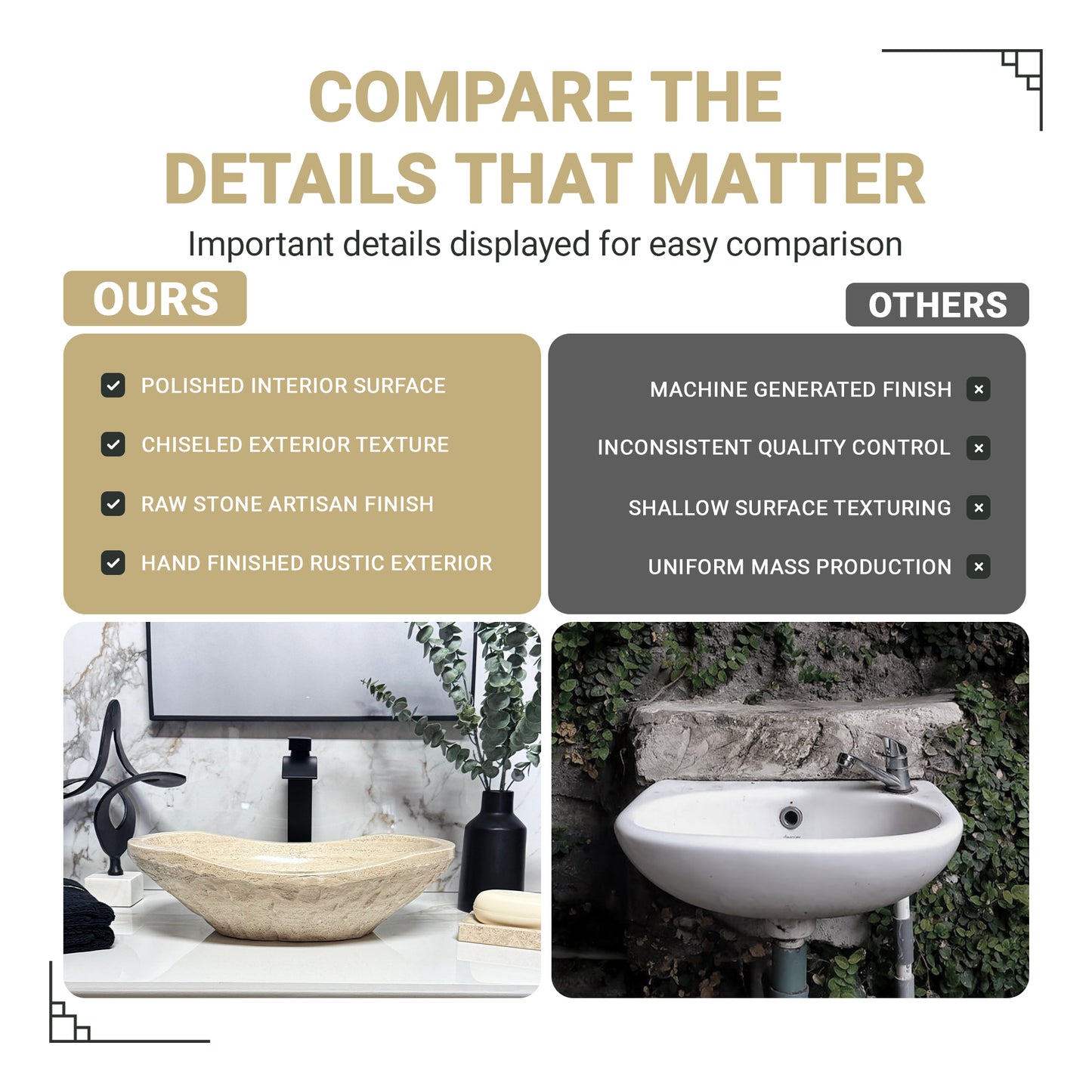 OVAL CHISELED NATURAL STONE VESSEL SINK